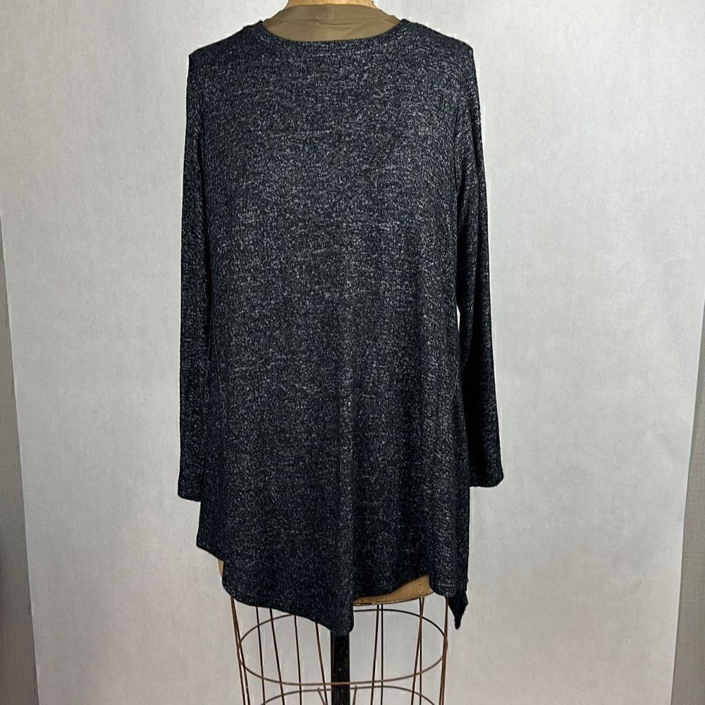 Workshop Republic Clothing Asymmetrical Tunic Top Gray Size 0X